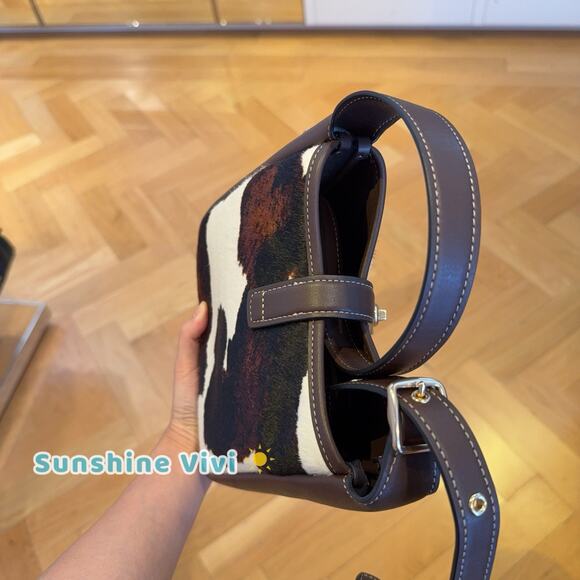 NWT Coach Hadley Mini Crossbody Bag With Cow Print And Tassel CCE14 - Picture 5 of 12